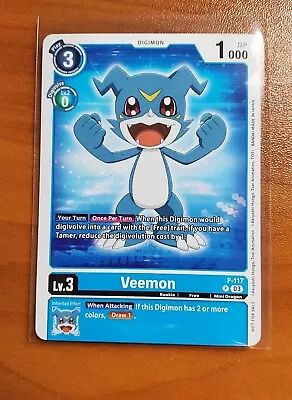 Digimon TCG Tutorial Deck Promo - Veemon P-117 P - NM Condition • $4.95