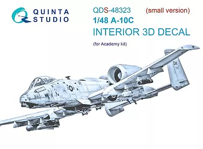 Quinta Studio 1/48 QDS-48323 A-10C Interior 3d Decals For Academy • £11.99