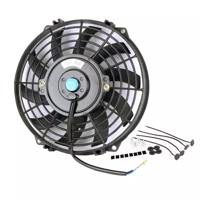 New 9  Inch Electric Fan Pull/Push+Mounting Kits 12V Radiator Cooling Thermo Fan • $39.95