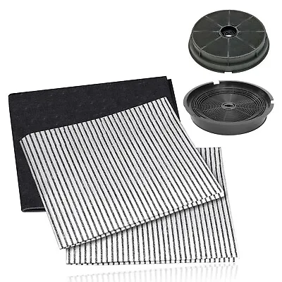 Cooker Hood Filter Kit For B&Q CATA DESIGNAIR Carbon Active X 2 + Grease Filters • £23.25