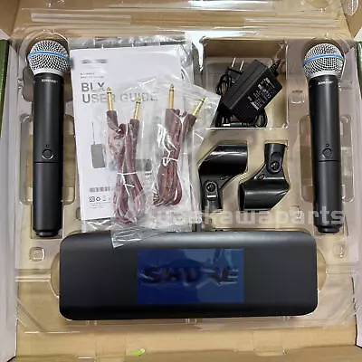 NEW SHURE BLX288 / Beta 58A W/2 BETA58 Wireless Vocal System Microphones Express • $237