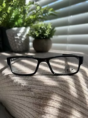 New Oakley Men’s Eyeglasses OX8046-0255 Black Ink Demo Lens 55-18 143 • $85