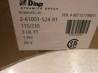 Dings 2-61003-524-r1 Magnetic Disc Brake S0298 • $249.95