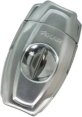 $44.99 • Buy Xikar VX2 V-Cut Cigar Cutter, Up To 70 Ring Gauge, Steel Blades, Brushed Silver