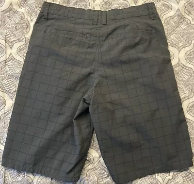 Tony Hawk Mens Size 29 Shorts Bermuda Gray Board Tech Performance Polyester • $12.99