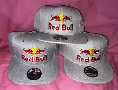 Red Bull Adjustable Snapback Grey Flat Cap Hat      OZ Seller • $29.95