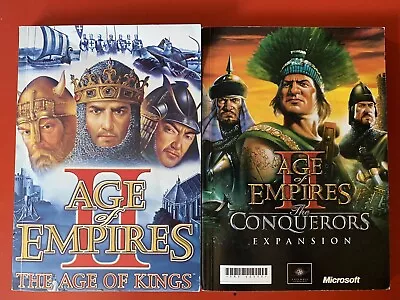 Age Of Empires II & The Conquerors Expansion PC Game Manuals Only No Discs/Games • $20