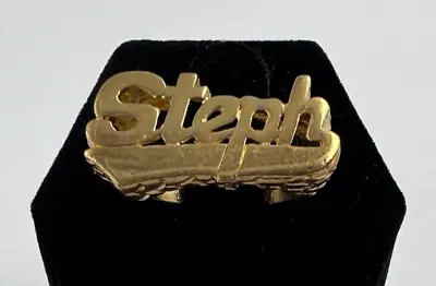 Vintage STEPH Brass Metal Ring • $9.99