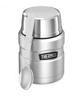 $22.88 • Buy Thermos Stainless Steel Vacuum Insulated Food Jar Container 473ml With Spoon New