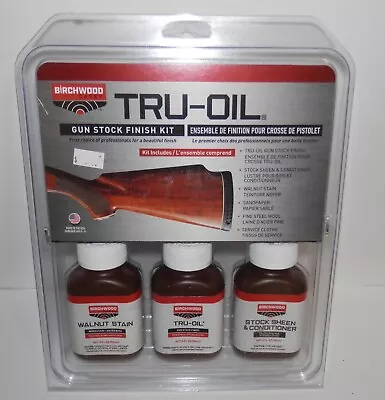 Birchwood Casey Tru-Oil Gun Stock Finish Kit (Stain Oil & Sheen) #BC-23801 NIP • $25