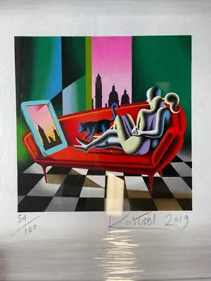 FRAMED Mark Kostabi PARALLEL IDENTITY  Signed Limited Serigraph • $548