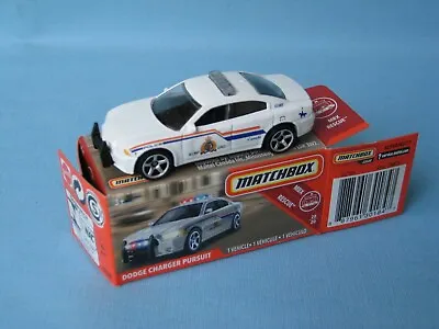 Matchbox Dodge Charger Police RCMP Canada USA Picture Box 70mm Toy Model Car • £12.99