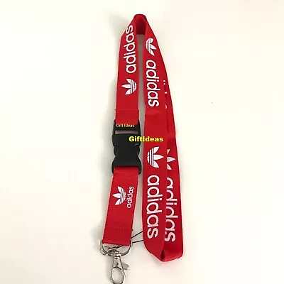 $4.93 • Buy Adidas Lanyard Detachable Keychain IPod Camera Strap Badge ID AdiRed