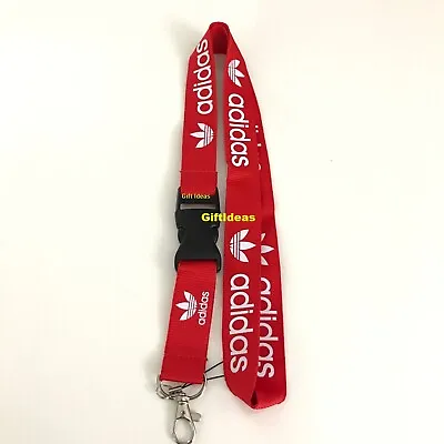 Adidas Lanyard Detachable Keychain IPod Camera Strap Badge ID AdiRed • $4.93
