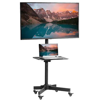 VIVO Mobile TV Cart For 13  To 60  LCD LED Plasma Flat Panel | Stand With Wheels • $59.99