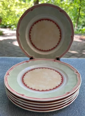 Set Of Six Villeroy & Boch Jardin D'Alsace Auberge Salad Plates • $99.95