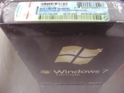 Microsoft Windows 7 Ultimate Full 32 & 64 Bit DVDs MS WIN =SEALED RETAIL BOX= • $329.95