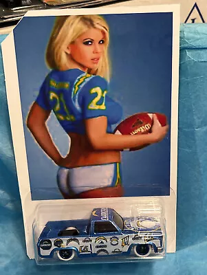 Hot Wheels ‘83 Chevy Silverado As LA Chargers Real Riders It’s A Custom • $44.77