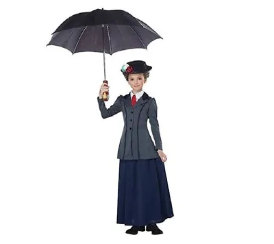 English Nanny Costume - Mary Poppins - Suffragette - Child - 2 Sizes • $36.99