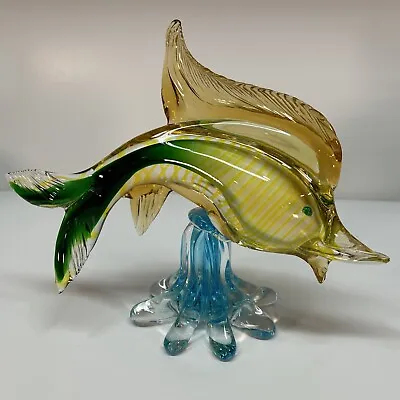 Vintage Murano Italy Art Glass Fish Figurine 9.5  High • $68