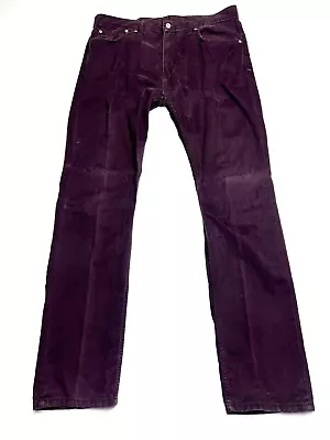 Levi's Jeans Maroon Denim 508 Series Dark Wash Regular Fit Tapered Men’s 36X34 • $21.24