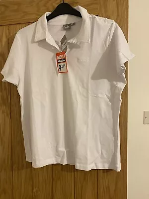 Ladies LA Gear White Polo Shirt X 2  • £7