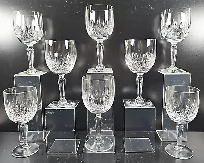 8 Mikasa Symphony Water Goblets Set Vintage Crystal Clear Etch Cut Stemware Lot • $179.67