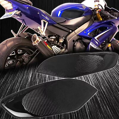 Tank Side Knee Stomp Protector Guard Pad 08-16 Yamaha YZFR6 R6 Perforated Black • $18.98