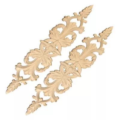 $10.79 • Buy Classic Wood Mouldings Carved Applique Frame Decal Onlay Furniture Decoration 1x