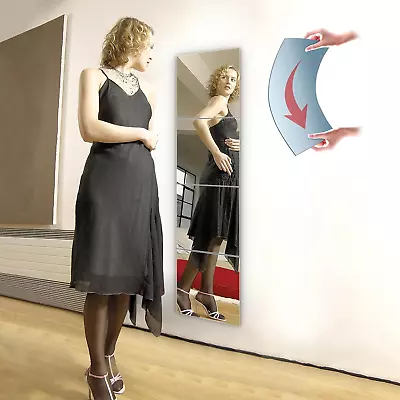 Unbreakable Wall Mirror Full Length Mirror TilesLong Mirrors For Wall10X10 Inc • $27.36