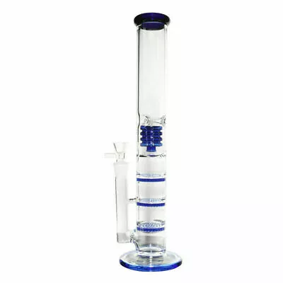 $59.39 • Buy 3 Honeycomb Filter Hookah Water Pipe Glass Bong Smoking 16  Inch