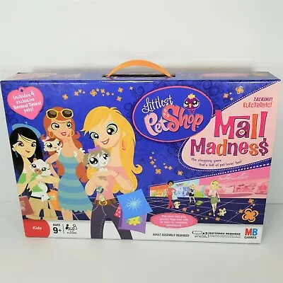 Mall Madness Littlest Pet Shop Electronic Board Game 2008 Hasbro Complete Tested • $24.99