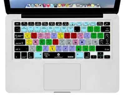 XSKN Illustrator Shortcuts Keyboard Cover For Old MacBook Pro 13.3/15.4Air 13.3 • $15.99