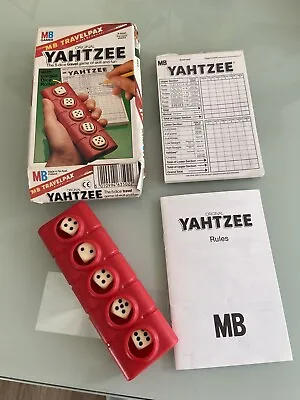 £11 • Buy Vintage Travel Yahtzee Game By MB Games 1983 Edition