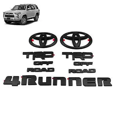 2010-2022 Toyota 4runner Trd Off Road Blackout Emblem Overlay Kit Genuine • $31.99