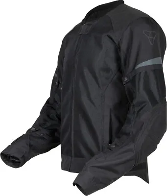 NEW Black Mesh Motorcycle Summer Jacket Unisex Adult Armored Biker  M L XL • $60