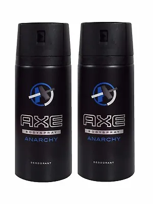 £11.99 • Buy Axe (Lynx) Anarchy 150ml X 2 Deodorant For Men