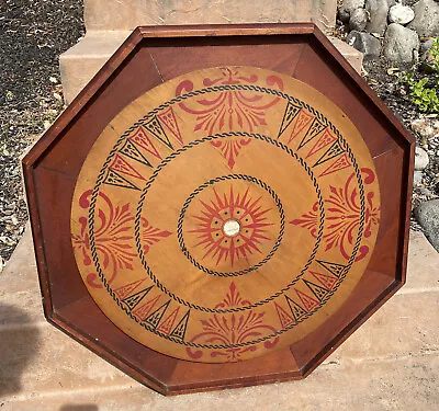 Wood Carrom Board Game 29” X 29” Great Vintage Condition Two Sided Octagon • $255