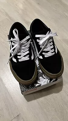 Vans Old Skool Skateboard Pro Black Suede Gum Sneakers 36.5 EU 5 US • $100