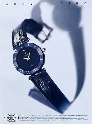 1989 H. STERN Watch Sapphire Collection Mood Indigo Original PRINT AD • $10.50