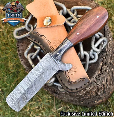 CSFIF Forged Full Tang Knife Twist Damascus Walnut Wood Sports • $10