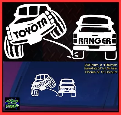 $6.90 • Buy For HILUX LANDCRUISER Ute 4x4 Accessories Sticker 200mm For Toyota PEE