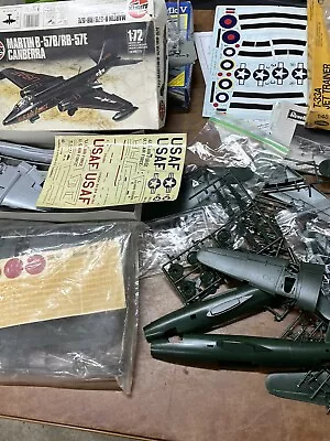 Airplane Model Kit Lots Military Helicopter Army Junkyard Parts Pieces Cockpit • $10.50