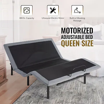 $437.99 • Buy Adjustable Queen Bed Frame With Remote Control USB Charging Ports And Massage