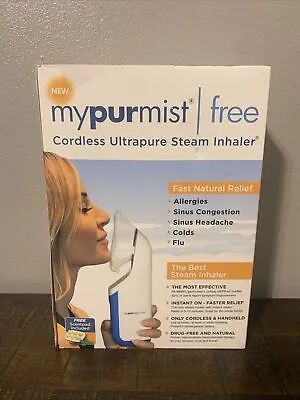 MyPurmist Free Cordless Ultrapure Handheld Personal Steam Inhaler 🌟 • $47.99