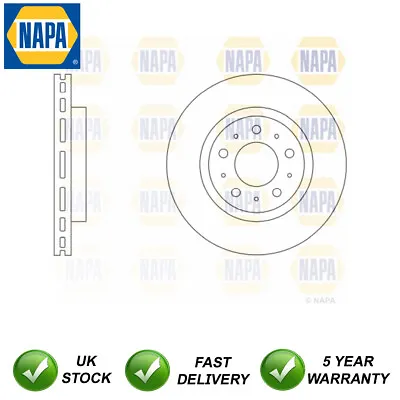 1x Brake Disc Front NAPA Fits Volvo V70 850 C70 S70 960 V90 S90 91407593 • $40.14