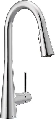 MOEN SLEEK 7864 Chrome 1-Handle High Arc Kitchen Faucet Power Boost Sprayer • $100.25