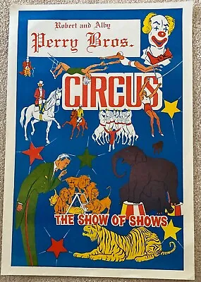 PERRY BROS. Genuine Vintage Australian Circus Tour Poster  • $35