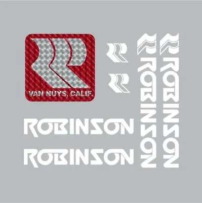 Robinson - Early Prism And Die Cut Decal Set - Old School Bmx • $60.50
