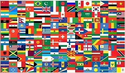 Countries Of The World Flag - Flags - All Nations - (195 Countries 5’x3′)  • £9.99